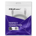 Qoltec Kabel Patchcord UTP | CAT5e | 2 x RJ-45 | 1m | High speed | Gold