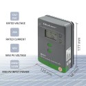 Qoltec Solarny regulator ładowania MPPT z czujnikiem temperatury 20A |12V / 24V | LCD | 2 x USB