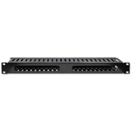 Qoltec Solidny stalowy Organizer kabli do szaf RACK 19