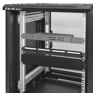 Qoltec Solidny stalowy Panel zaślepiający do szaf RACK 19" | 2U