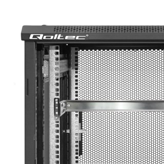 Qoltec Stalowy solidny uchwyt na szynę DIN35 do szaf RACK 19"