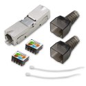 Qoltec Wtyk RJ45 beznarzędziowy STP | CAT6 | JACK PIN | T568B | T568A