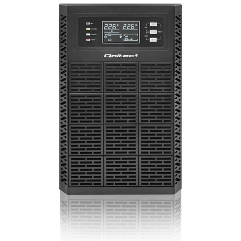 Qoltec Zasilacz awaryjny UPS | 3kVA | 3000W | Power Factor 1.0 | LCD | EPO | USB | On-line