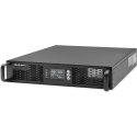 Qoltec Zasilacz awaryjny UPS do RACK | 1kVA | 1000W | Power Factor 1.0 | LCD | EPO | USB | On-line