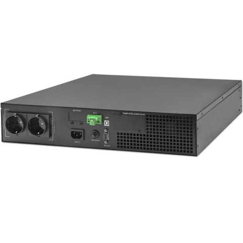 Qoltec Zasilacz awaryjny UPS do RACK | 1kVA | 1000W | Power Factor 1.0 | LCD | EPO | USB | On-line