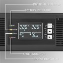 Qoltec Zasilacz awaryjny UPS do RACK | 1kVA | 1000W | Power Factor 1.0 | LCD | EPO | USB | On-line