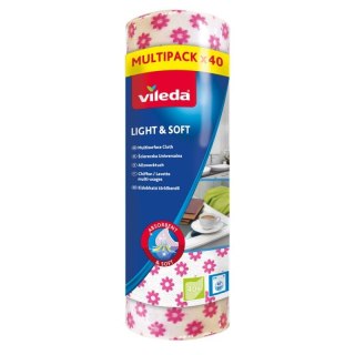 Ściereczka uniwersalna Vileda Light&Soft rol 40szt