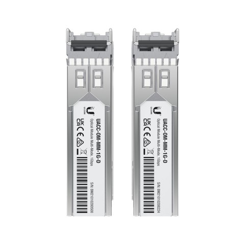 Wkładka SFP Ubiquiti 1 Gbps Multi-Mode Optical Module 2-pack