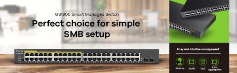 Switch Zyxel GS1900-48 50p Managed Gigabit