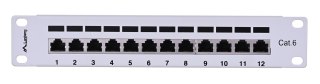 Patch panel Lanberg PPF6-9012-S (1U; 10"; kat. 6; FTP; 12xRJ-45)