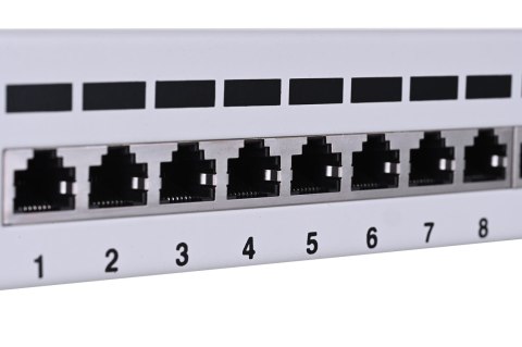 Patch panel Lanberg PPF6-9012-S (1U; 10"; kat. 6; FTP; 12xRJ-45)