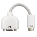 Qoltec Adapter Mini DVI męska | VGA żeńska | 0.15m