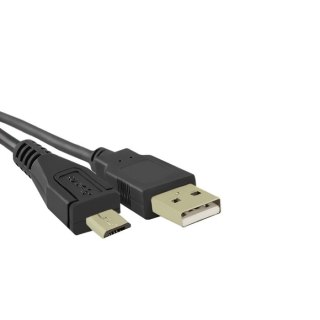 Qoltec Adapter USB A męski | micro USB B męski | 0.1m