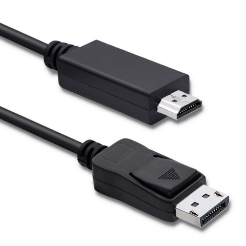 Qoltec DisplayPort v1.1 męski | HDMI męski | 4K | 1m