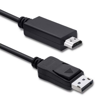 Qoltec DisplayPort v1.2 męski | HDMI męski | 5K | 2m