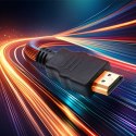 Qoltec Kabel HDMI| Micro HDMI | High speed| 4K | 30Hz | GOLD| 1m