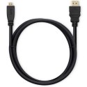 Qoltec Kabel HDMI| Micro HDMI | High speed| 4K | 30Hz | GOLD| 1m