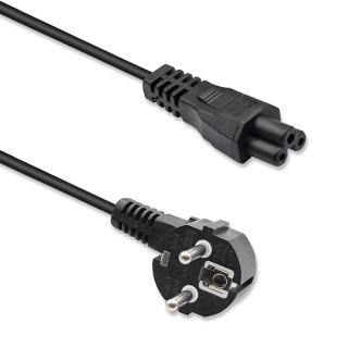 Qoltec Kabel zasilający koniczynka | 3pin | S03/ST1 | 1.2m