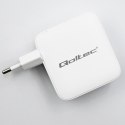 Qoltec Ładowarka sieciowa 140W GaN | 5-20V | 2.5-5A | 3 x USB-C PD | 1 x USB QC 3.0 | Biała