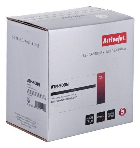 Activejet ATM-50BN Toner (zamiennik Konica Minolta TNP50K; Supreme; 6000 stron; czarny)