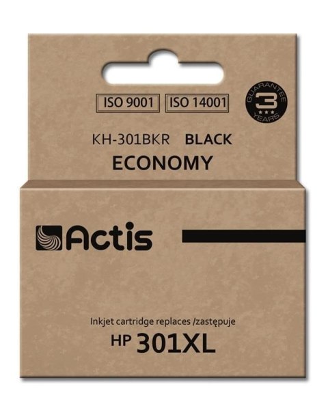 Actis KH-301BKR Tusz (zamiennik HP 301XL CH563EE; Standard; 20 ml; czarny)