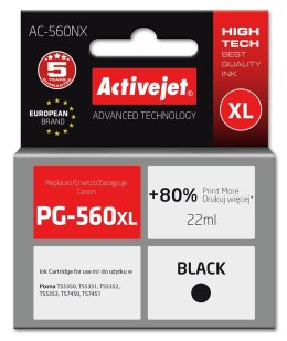 Activejet AC-560NX Tusz (zamiennik Canon PG-560XL; Supreme; 22 ml; czarny)