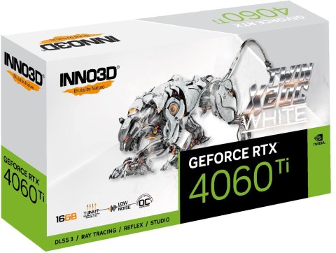 Karta graficzna INNO3D GeForce RTX 4060 Ti TWIN X2 OC WHITE 16GB GDDR6 DLSS 3