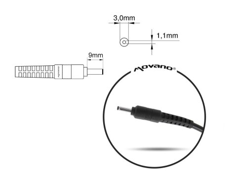 MITSU ZASILACZ 19V 2.37A (3.0X1.1) - ASUS, ACER