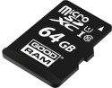 KARTA PAMIĘCI microSD GOODRAM UHS1 CL10 64GB + ADAPTER 100MB