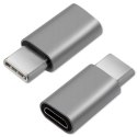 Qoltec Adapter USB 3.1 Typ C męski | Micro USB 2.0 B żeński