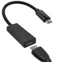 Qoltec Adapter USB-C 3.1 do Displayport | 4K | 23cm