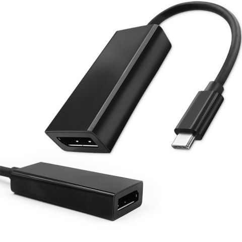 Qoltec Adapter USB-C 3.1 do Displayport | 4K | 23cm