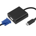 Qoltec Adapter przejściówka USB-C 3.1 do VGA | Full HD 1080P