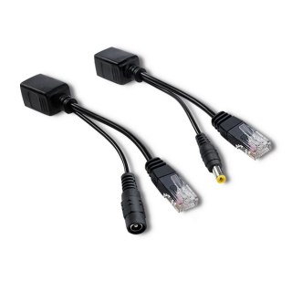 Qoltec Adapter zasilania PoE | LAN | RJ-45