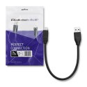 Qoltec Kabel USB typ C 3.1 męski | USB 3.0 typ A męski | 0.25m