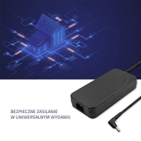 Qoltec Zasilacz do Asus 180W | 19.5V | 9.23A | 5.5*2.5 | +kabel zasilający