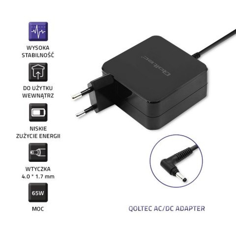 Qoltec Zasilacz do laptopa Huawei 65W | 19V | 3.42A | 4.0*1.7