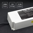 Qoltec Zasilacz impulsowy LED IP67 | 150W | 12V | 12.5A | Wodoodporny | Biały