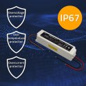 Qoltec Zasilacz impulsowy LED IP67 | 75W | 12V | 6.25A | Wodoodporny | Biały