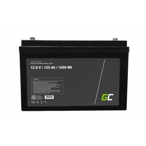 GREEN CELL AKUMULATOR LIFEPO4 CAV13 12/12,8V 125AH 1600WH / M8