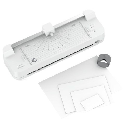 HP Laminator ONELAM COMBO A3, zintegrowany trymer, prędkość laminowania 40 cm/min, biały