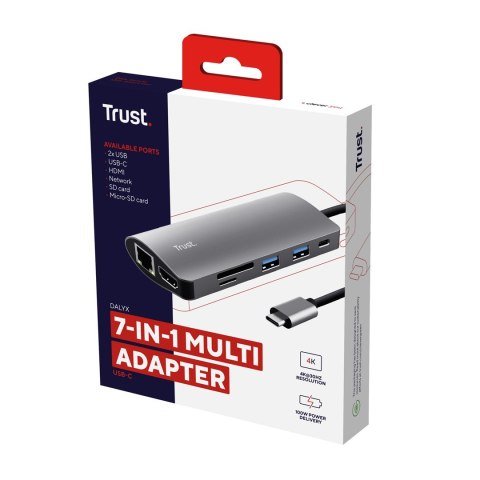 Adapter TRUST DALYX 7-IN-1 USB-C